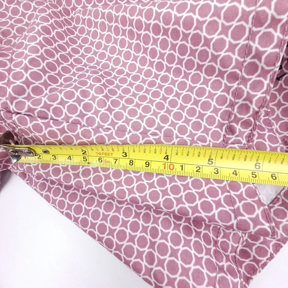 NEW Ted Baker Octagon Geometric Print Lined Swim Trunks Quiet Luxury Mauve 3XL